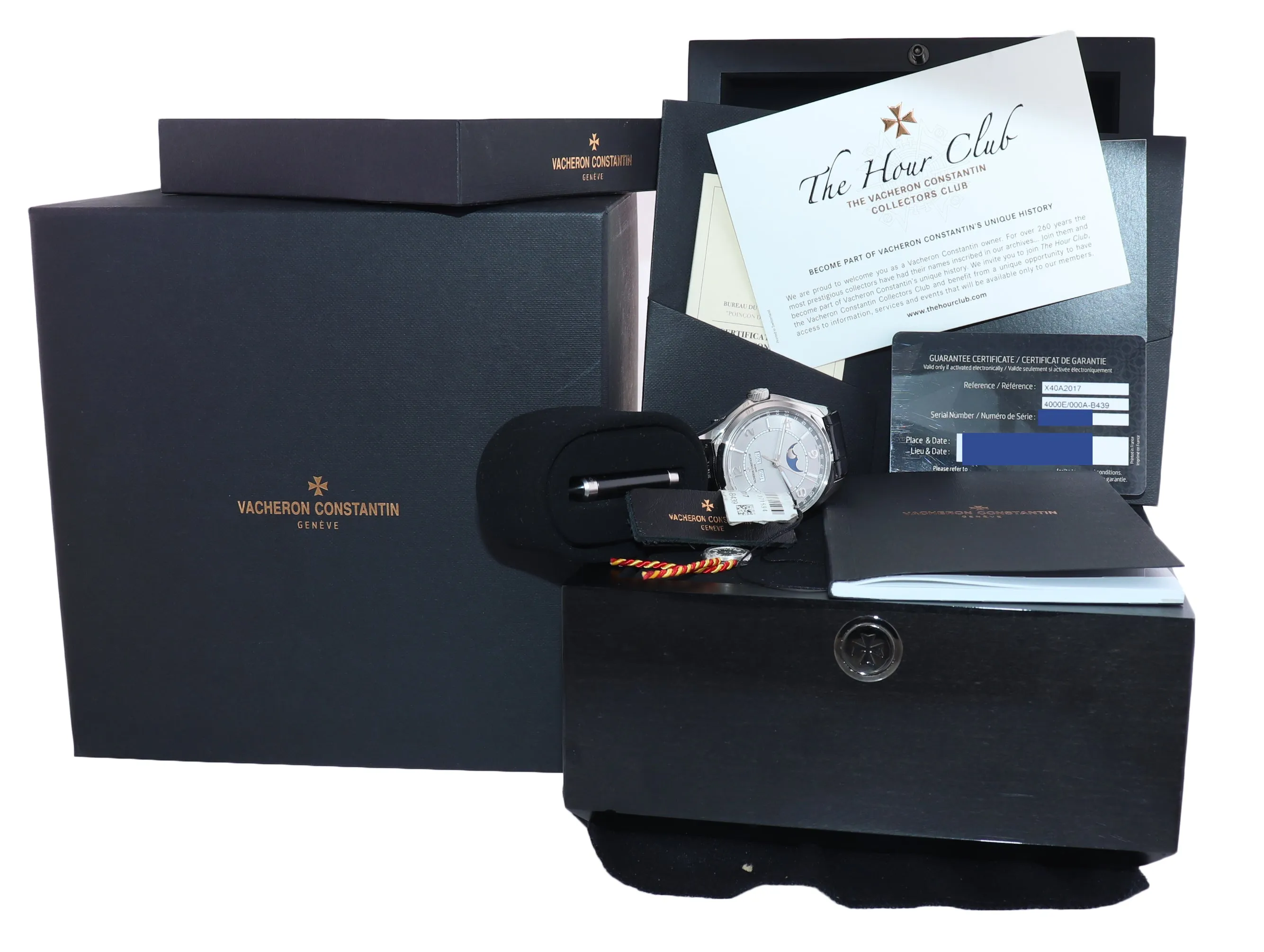 PAPERS Vacheron Constantin Overseas 4000e 40mm Steel Moonphase Calendar Watch