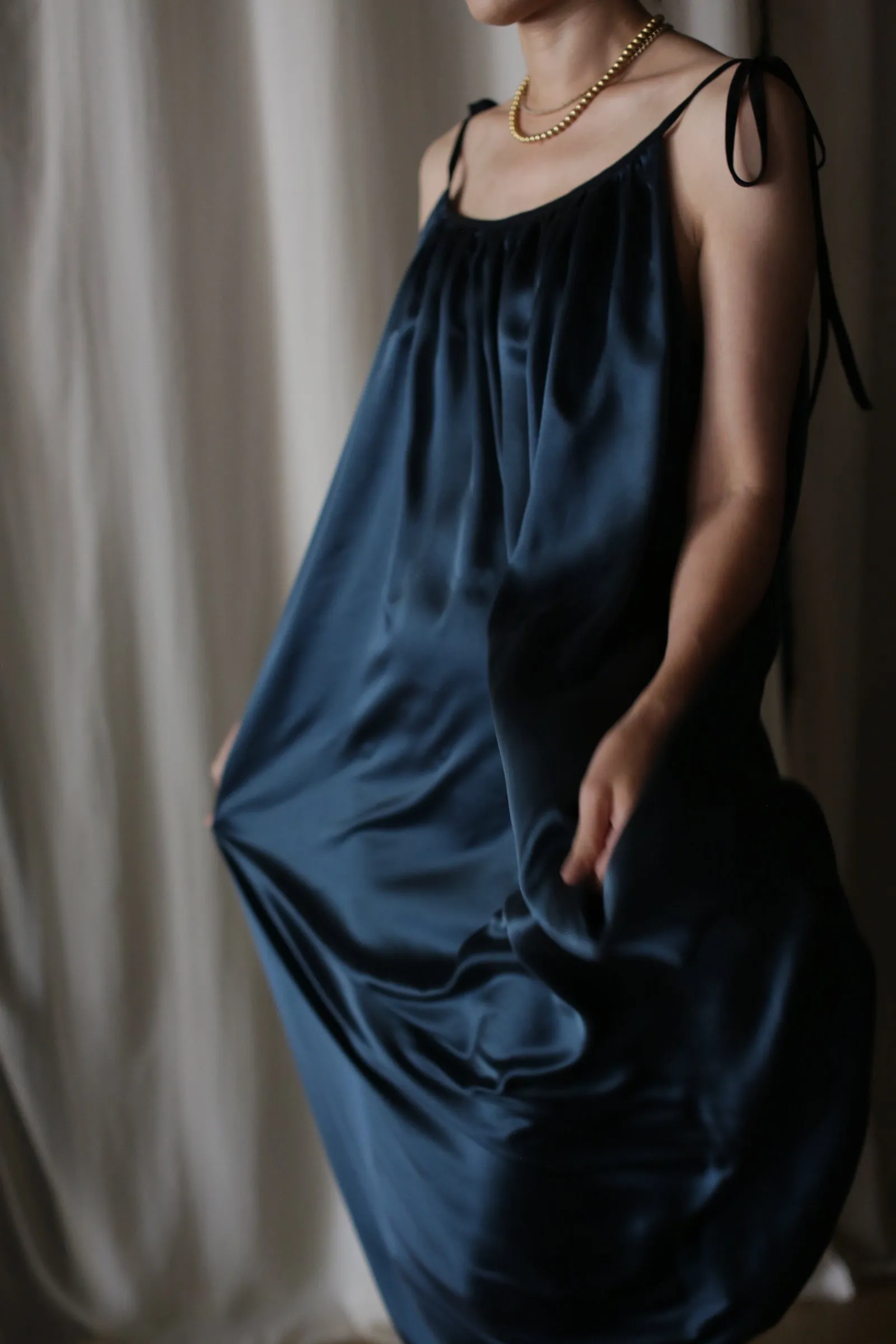 Parachute Dress Sandwashed Silk
