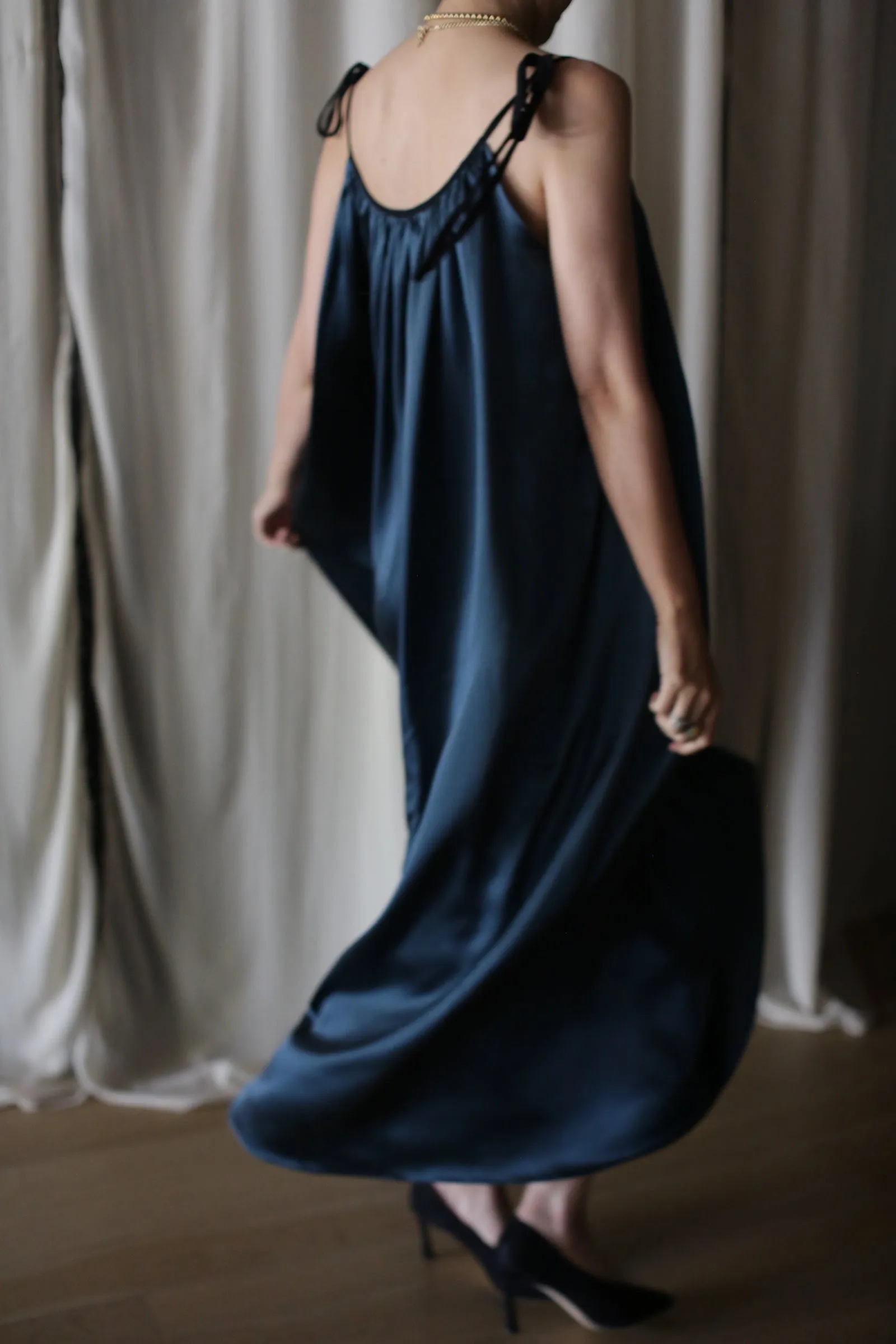 Parachute Dress Sandwashed Silk