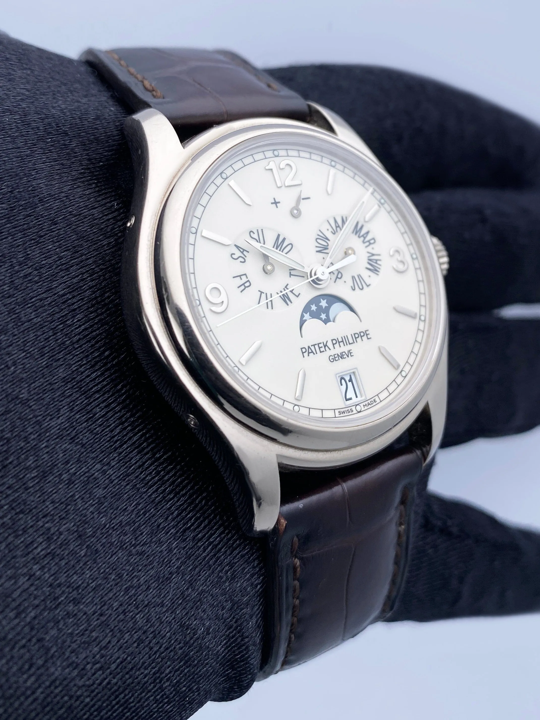 Patek Philippe Annual Calendar 5146G Cream Dial Mens Watch Papers
