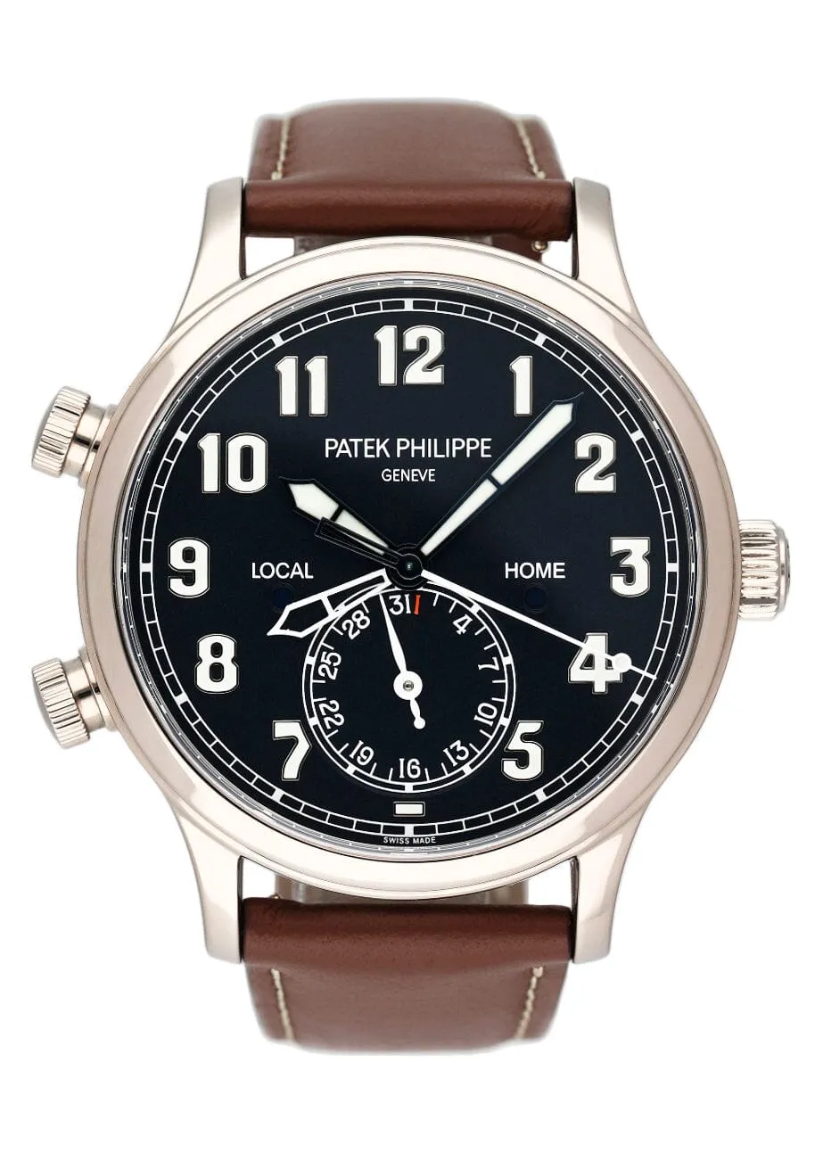 Patek Philippe Complication 5524G Calatrava Pilot Travel Time Watch Box Papers