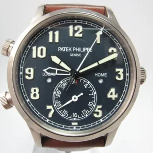 PATEK PHILIPPE WHITE GOLD CALATRAVA PILOT TRAVEL TIME 5524G-001