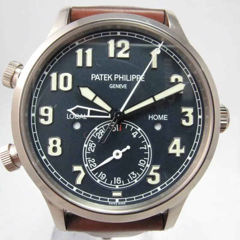 PATEK PHILIPPE WHITE GOLD CALATRAVA PILOT TRAVEL TIME 5524G-001