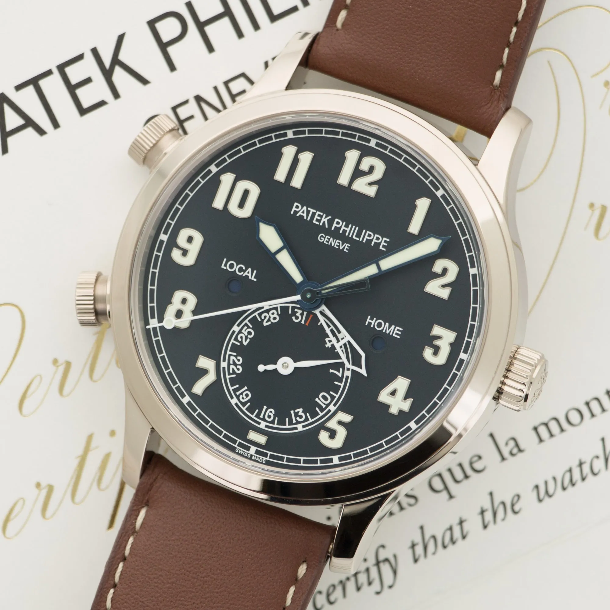 Patek Philippe White Gold Pilot Watch Ref. 5524