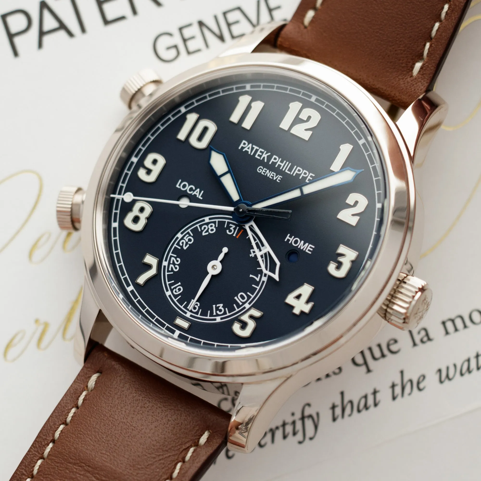 Patek Philippe White Gold Pilot Watch Ref. 5524