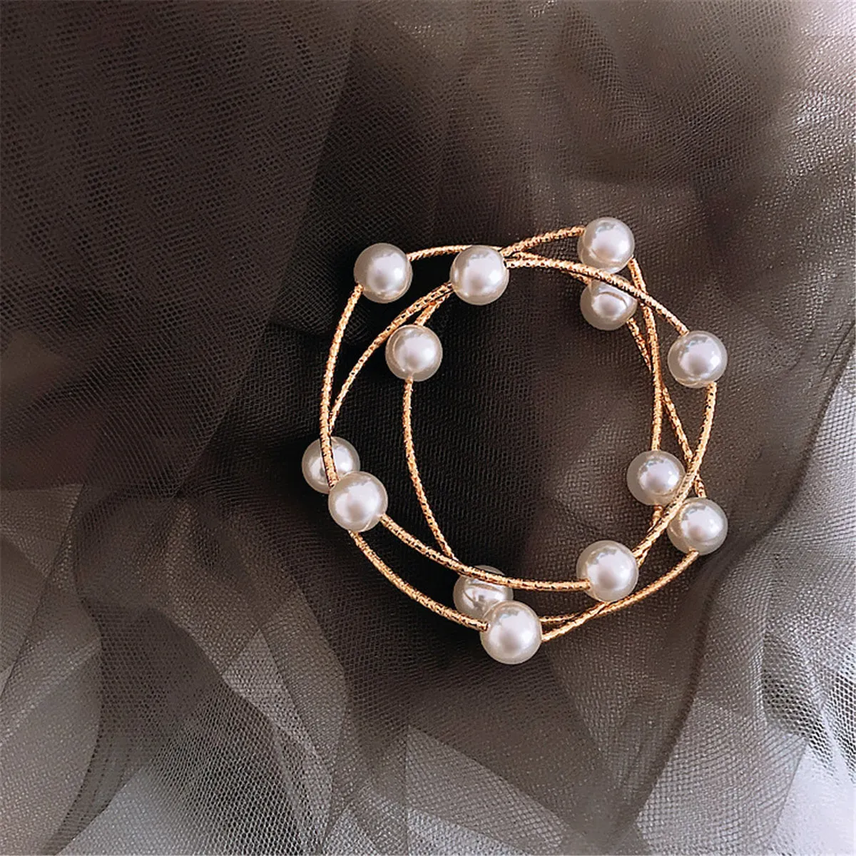 Pearl & 18K Gold-Plated Wrap Station Bracelet