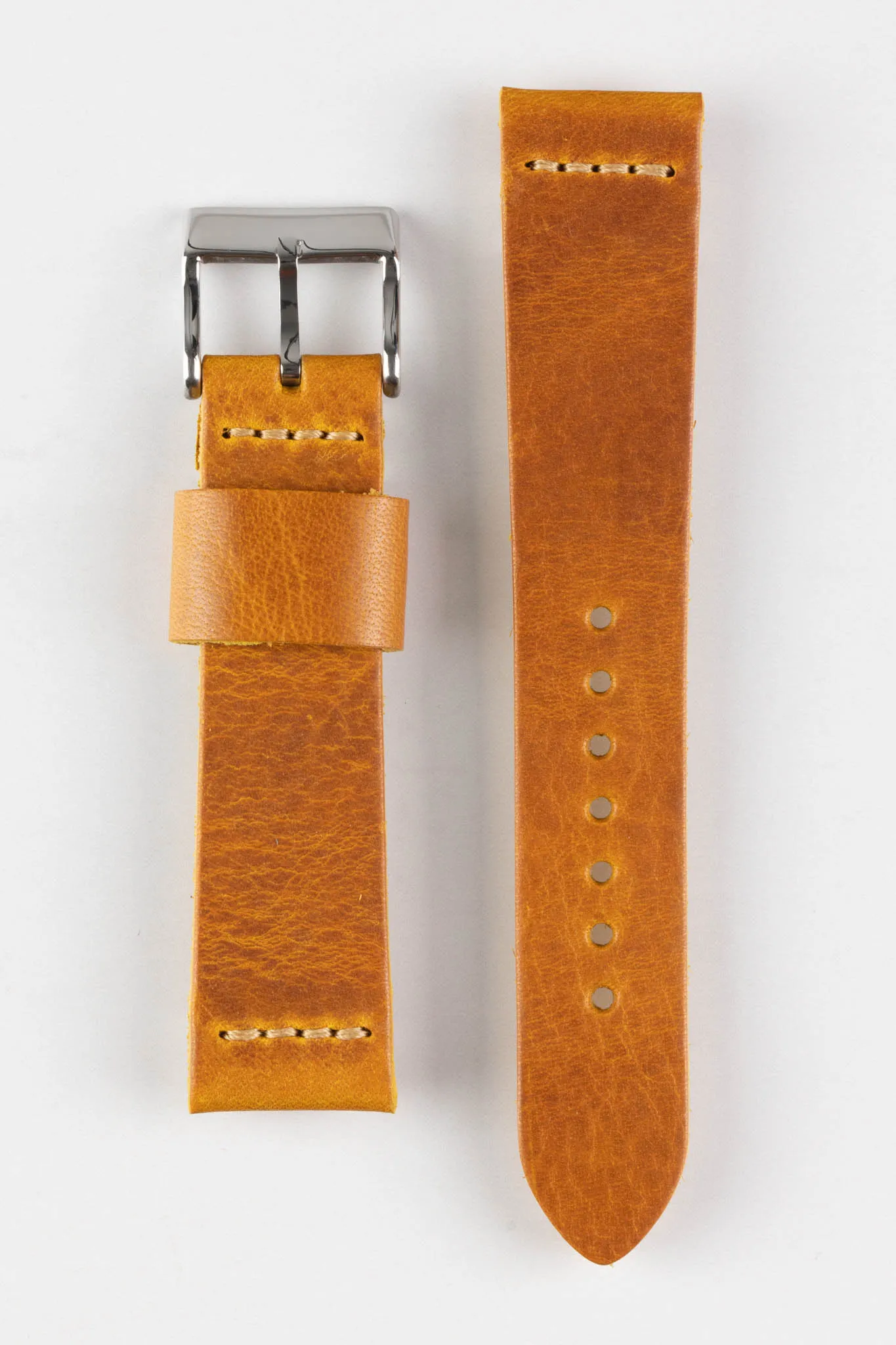 Pebro ARTISAN Leather Watch Strap in GOLD BROWN