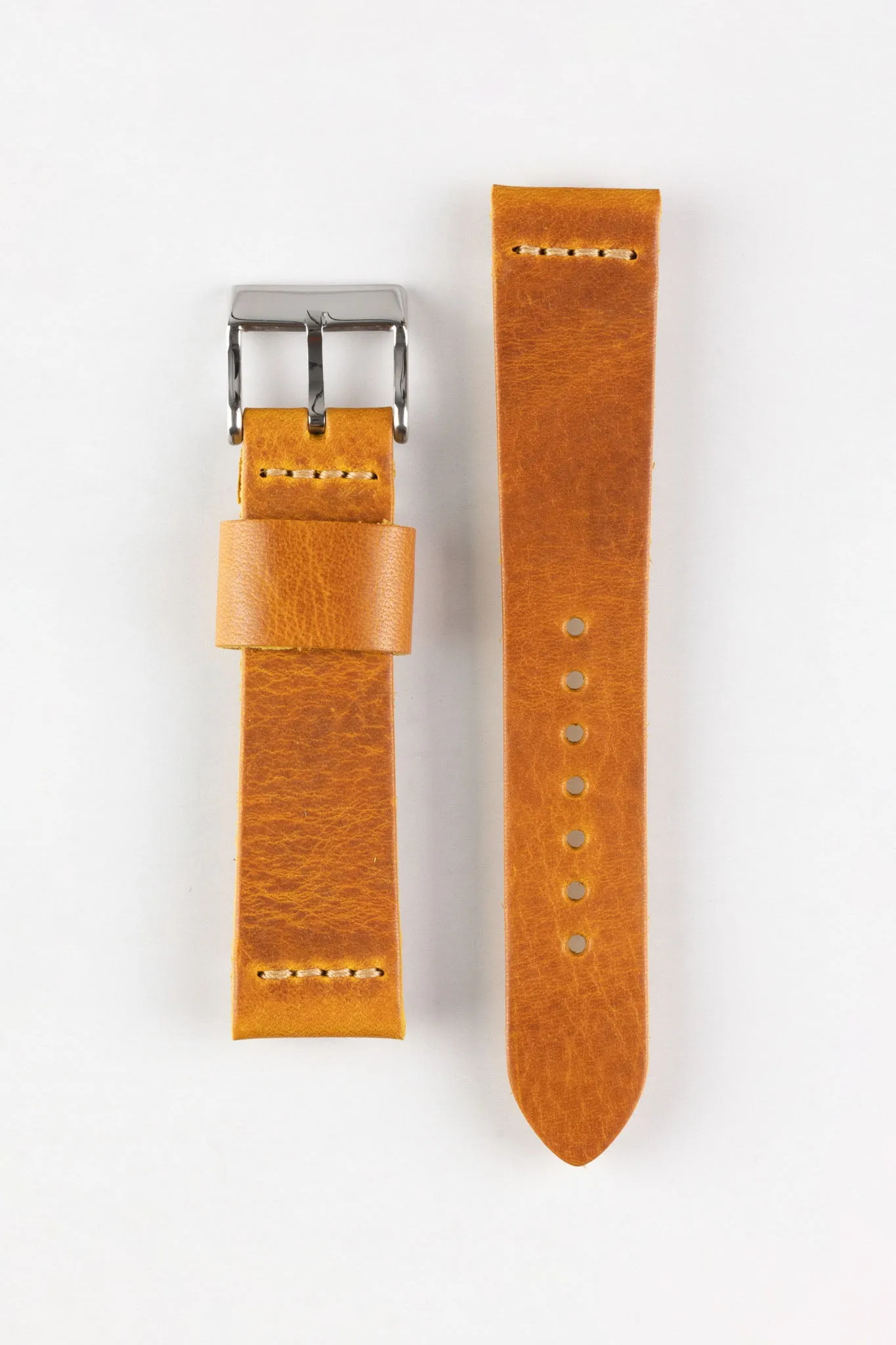 Pebro ARTISAN Leather Watch Strap in GOLD BROWN