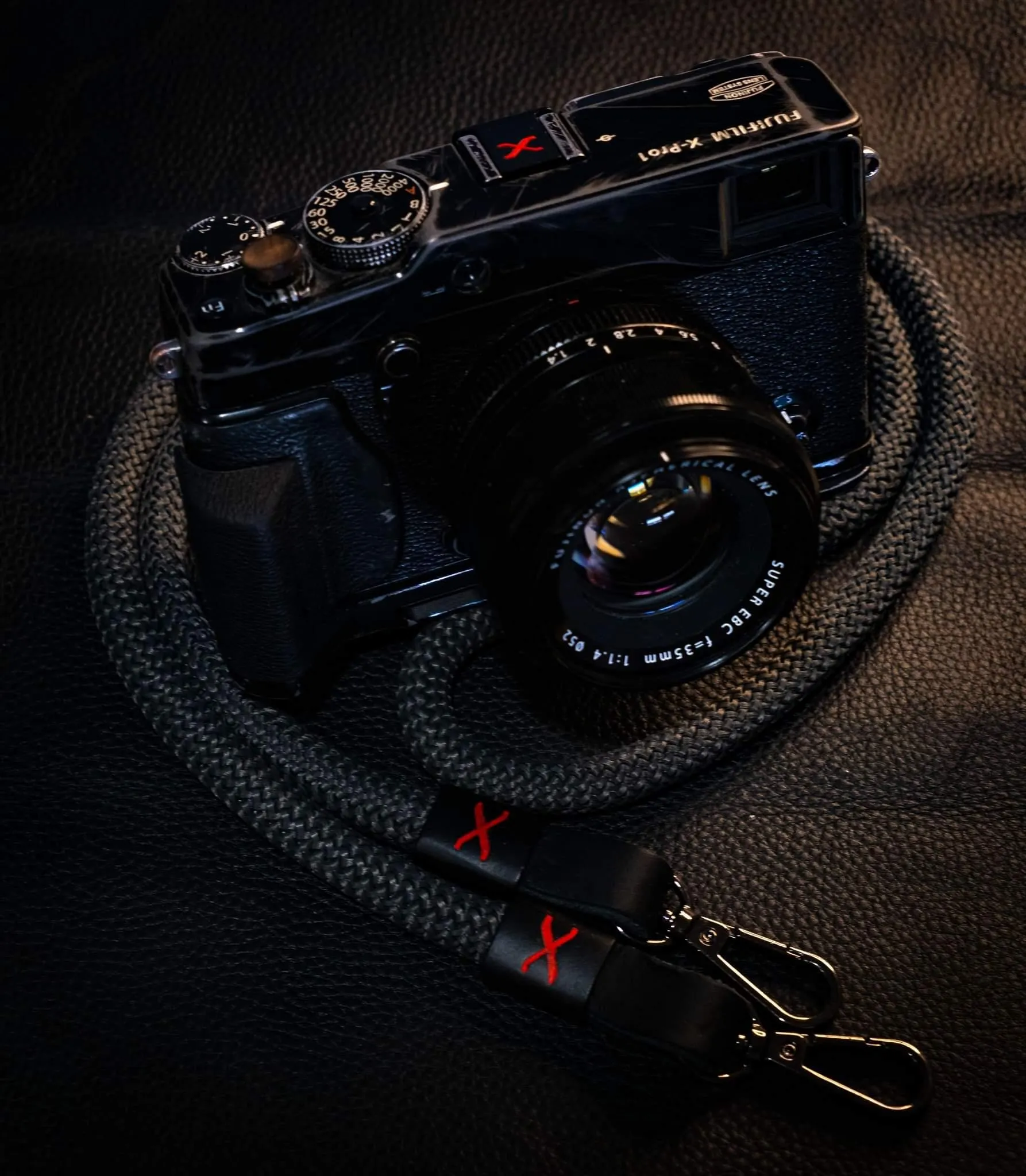 Personalized Black/Red X Straps