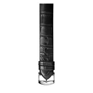 PHILIP STEIN Signature Black Alligator-print Strap Size 2
