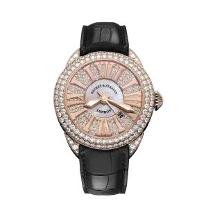 Piccadilly 40 Luxury Diamond Watch for Men & Women - 40 mm Rose Gold - Backes & Strauss