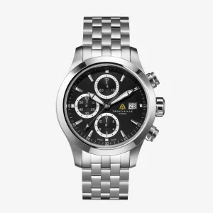 Pilot - Black Automatic Chronograph Stainless Steel Bracelet