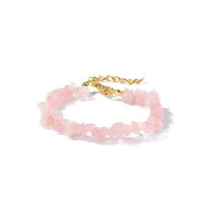 Pink Resin & 18K Gold-Plated Bracelet