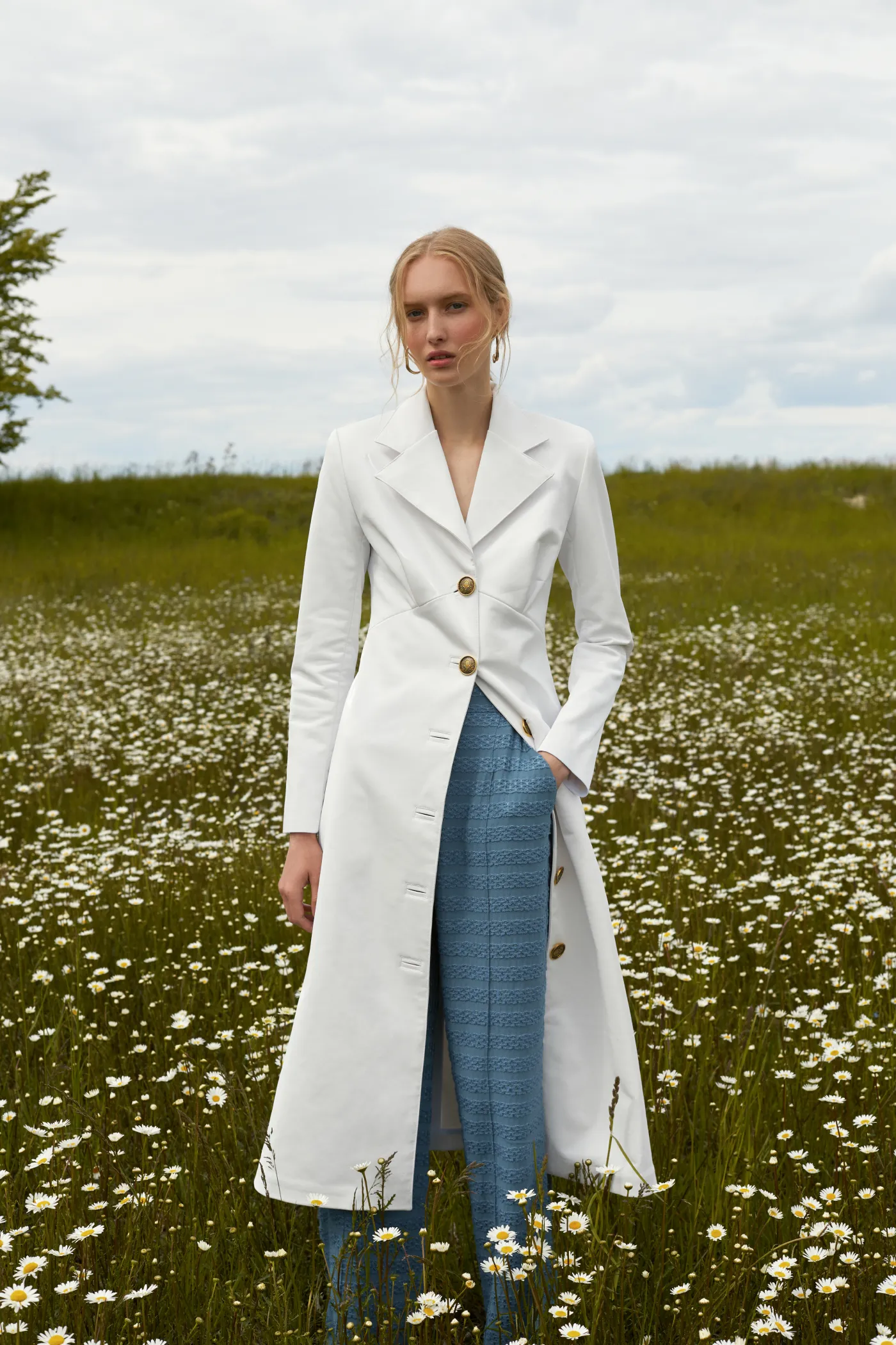 Polished Vegan Leather Coat Dress