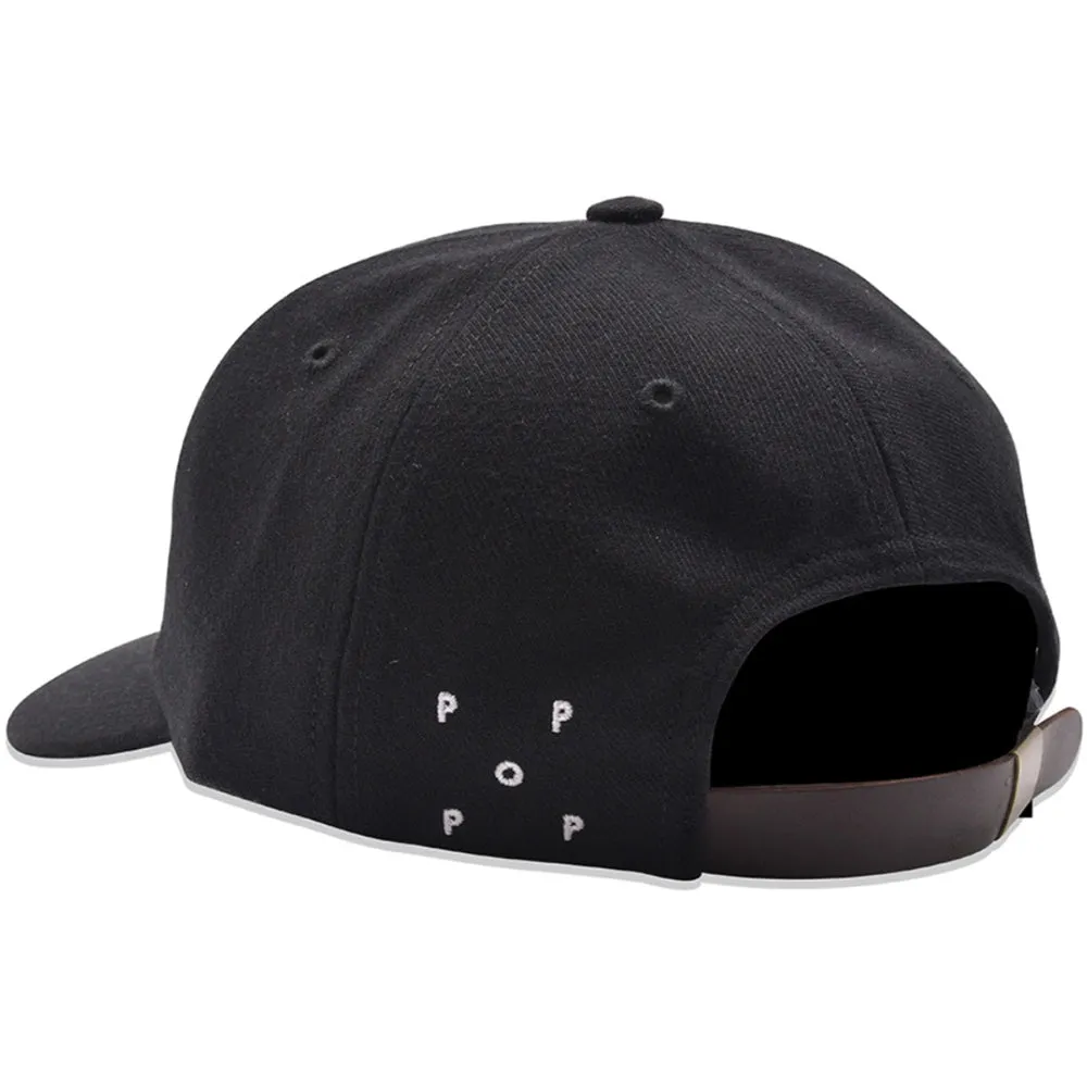 Pop Trading Company O 6 panel hat black