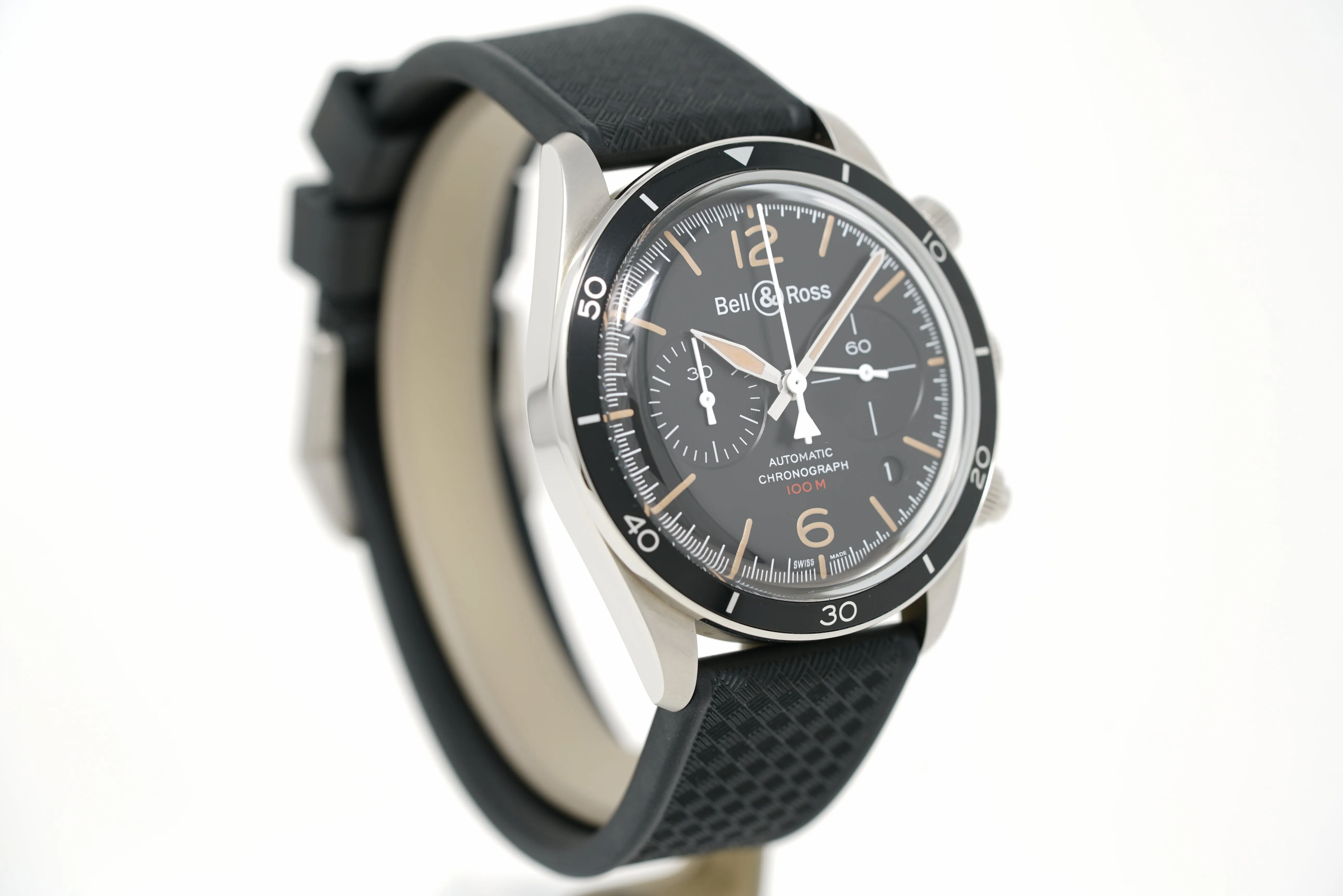 Pre-Owned Bell & Ross BR V2-94 Steel Heritage BRV294-HER-ST/SRB