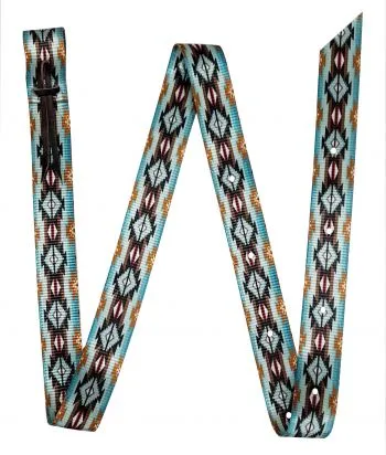 Premium Quality Teal Brown Southwest Latigo
