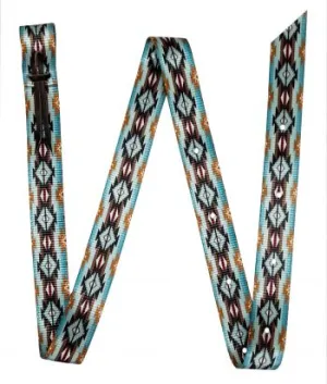 Premium Quality Teal Brown Southwest Latigo