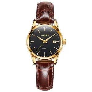 Quartz  Waterproof Leather Strap Fashion Women Watch