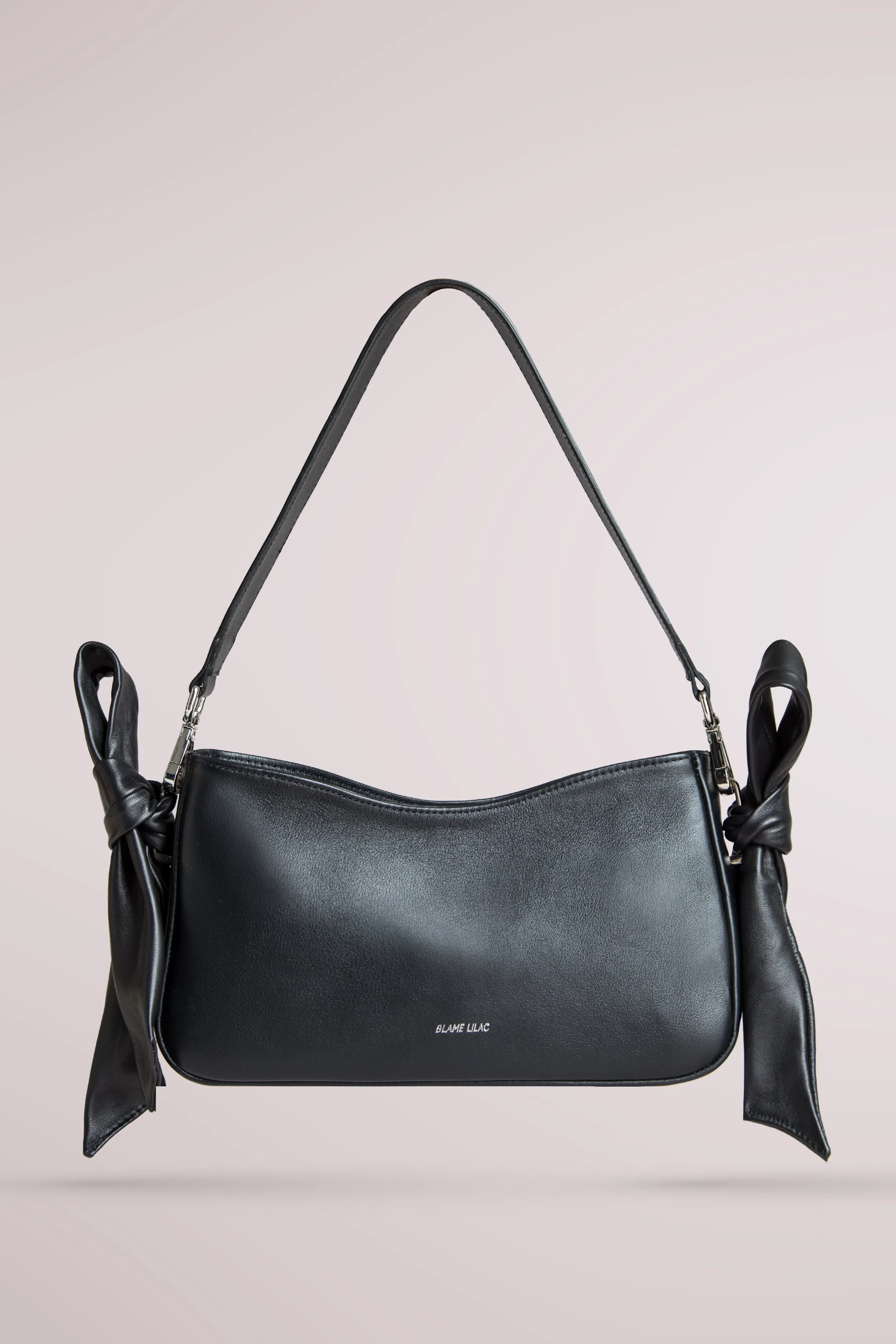 QUERIDA SHOULDER BAG WITH KNOTS BLACK