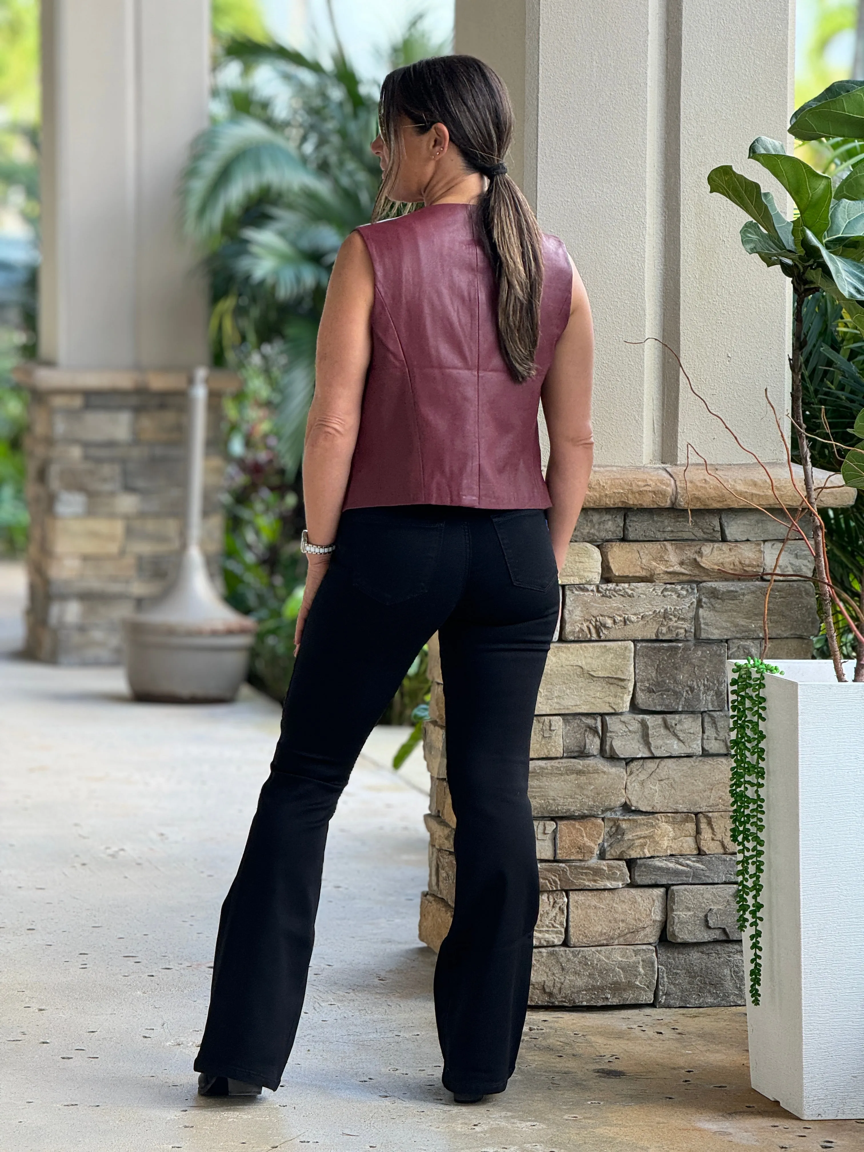 "Abi" Leather Vest