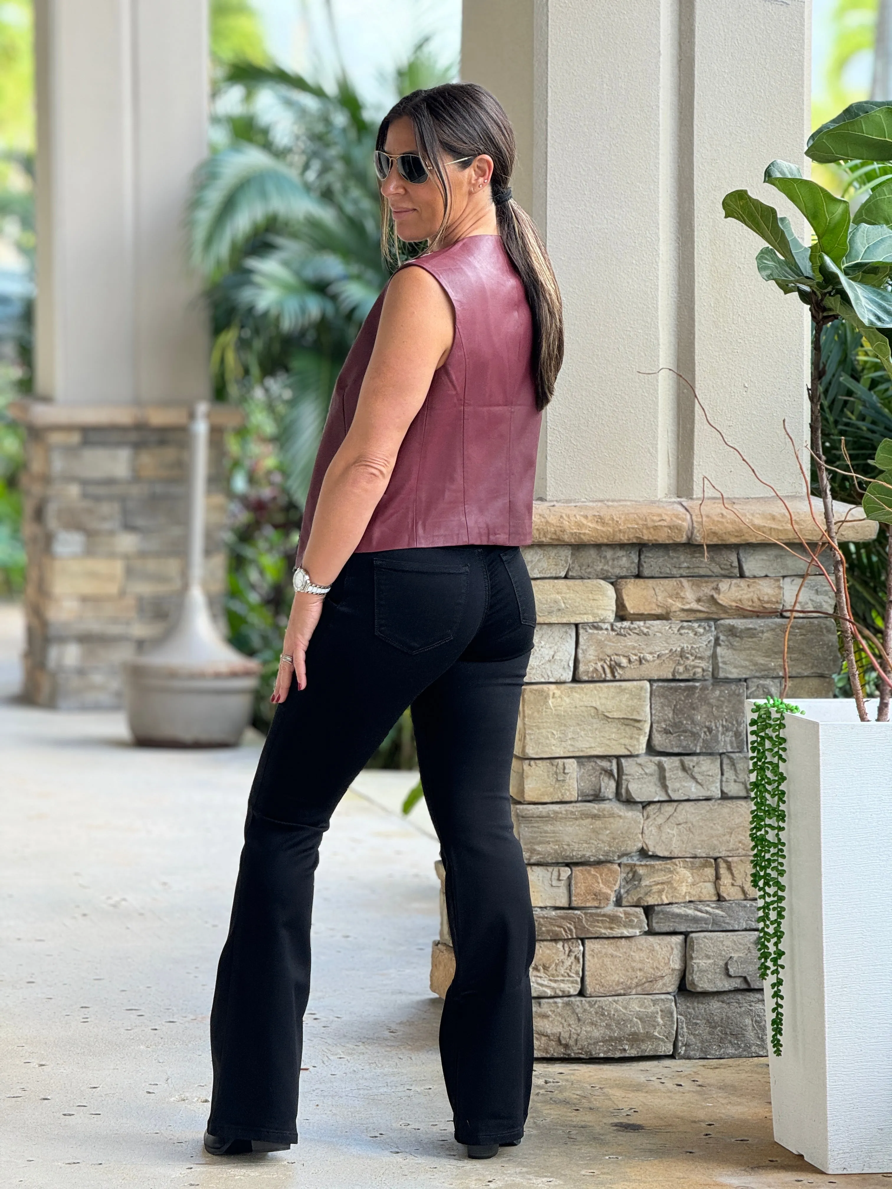 "Abi" Leather Vest