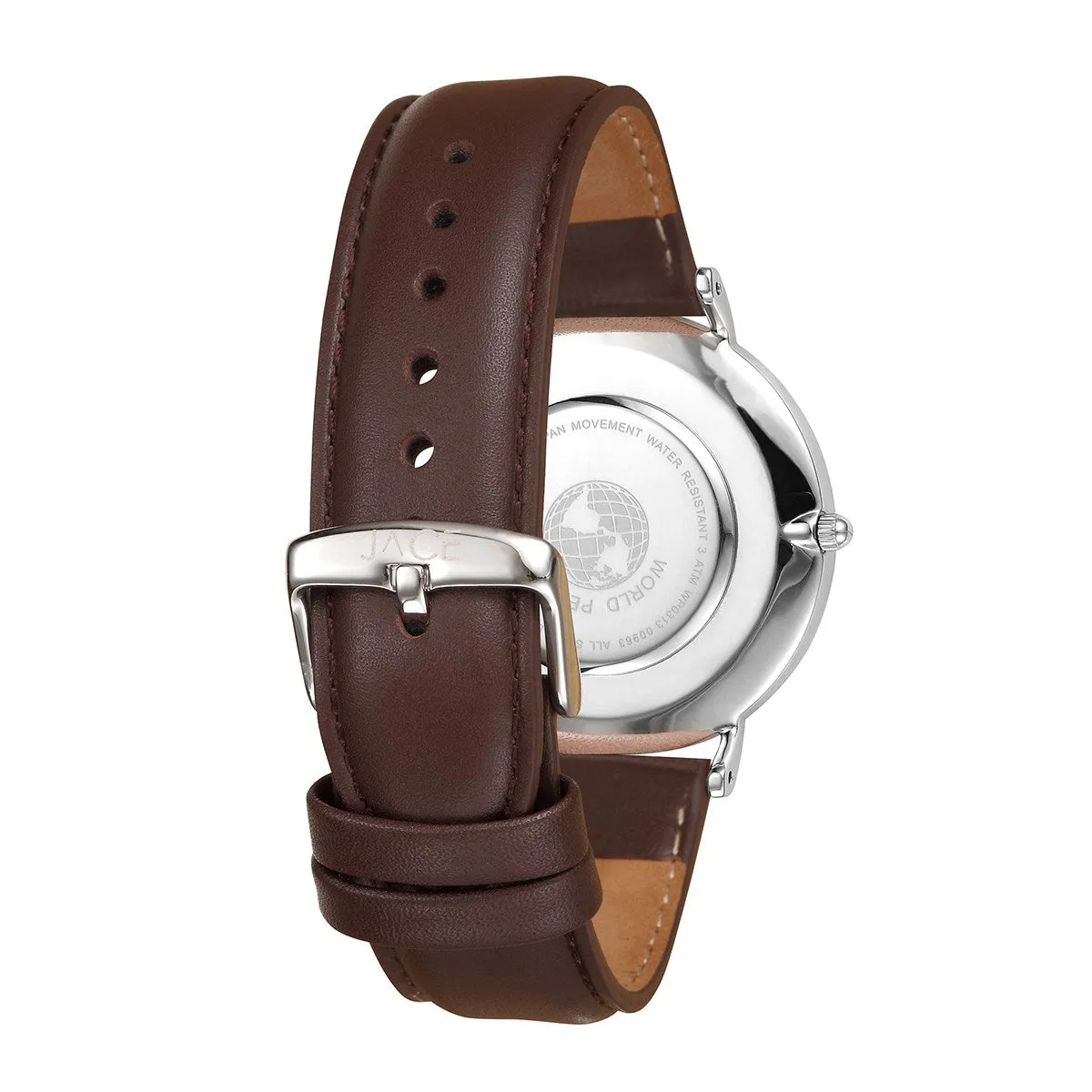 "ATHENS" MEN`S LEATHER BAND WATCH
