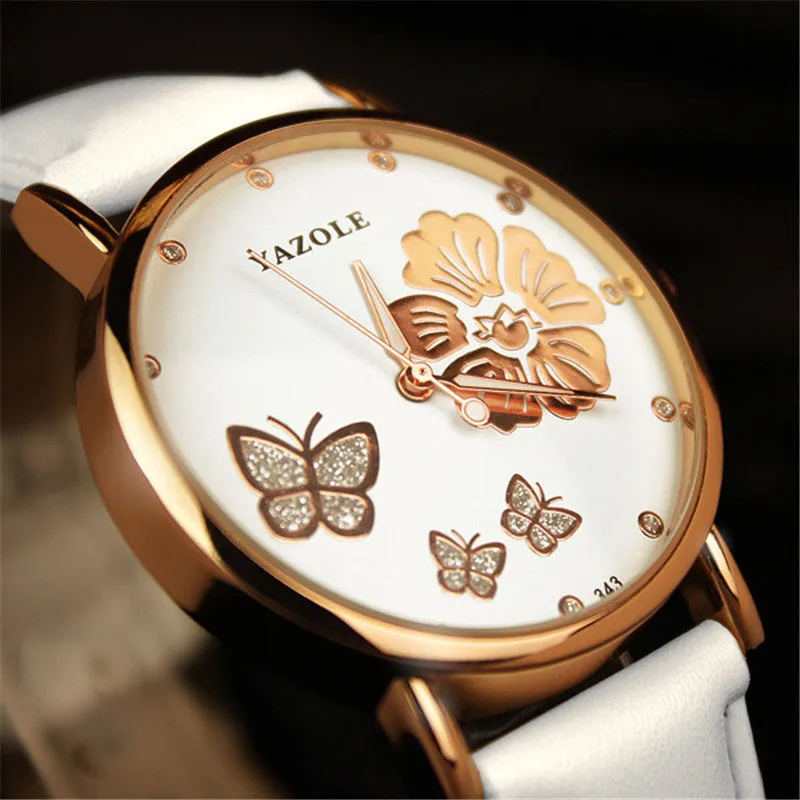 "Glitter" -- Women's Butterfly Watches