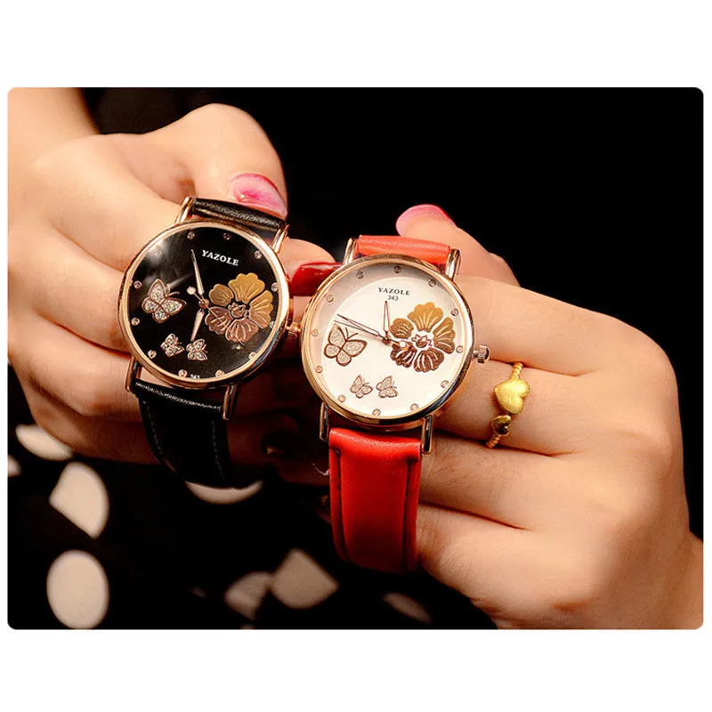 "Glitter" -- Women's Butterfly Watches
