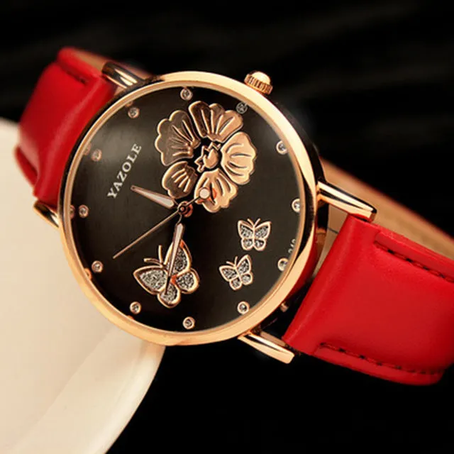 "Glitter" -- Women's Butterfly Watches