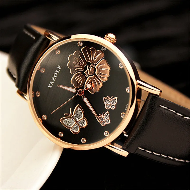 "Glitter" -- Women's Butterfly Watches