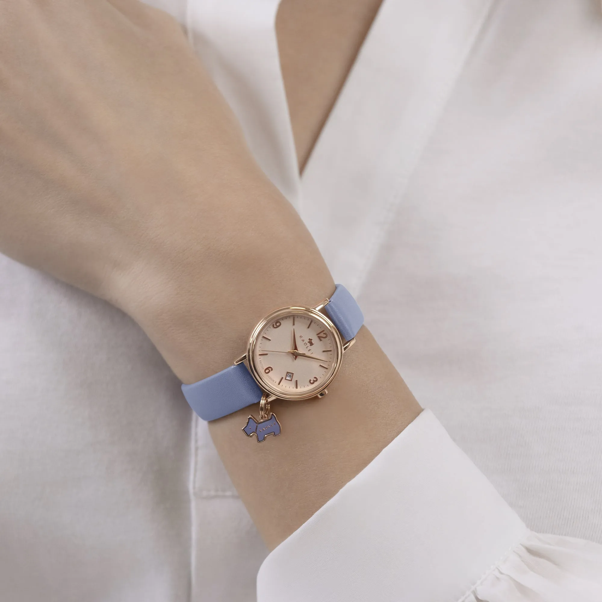 Radley Pale Blue Lewis Lane Leather Watch