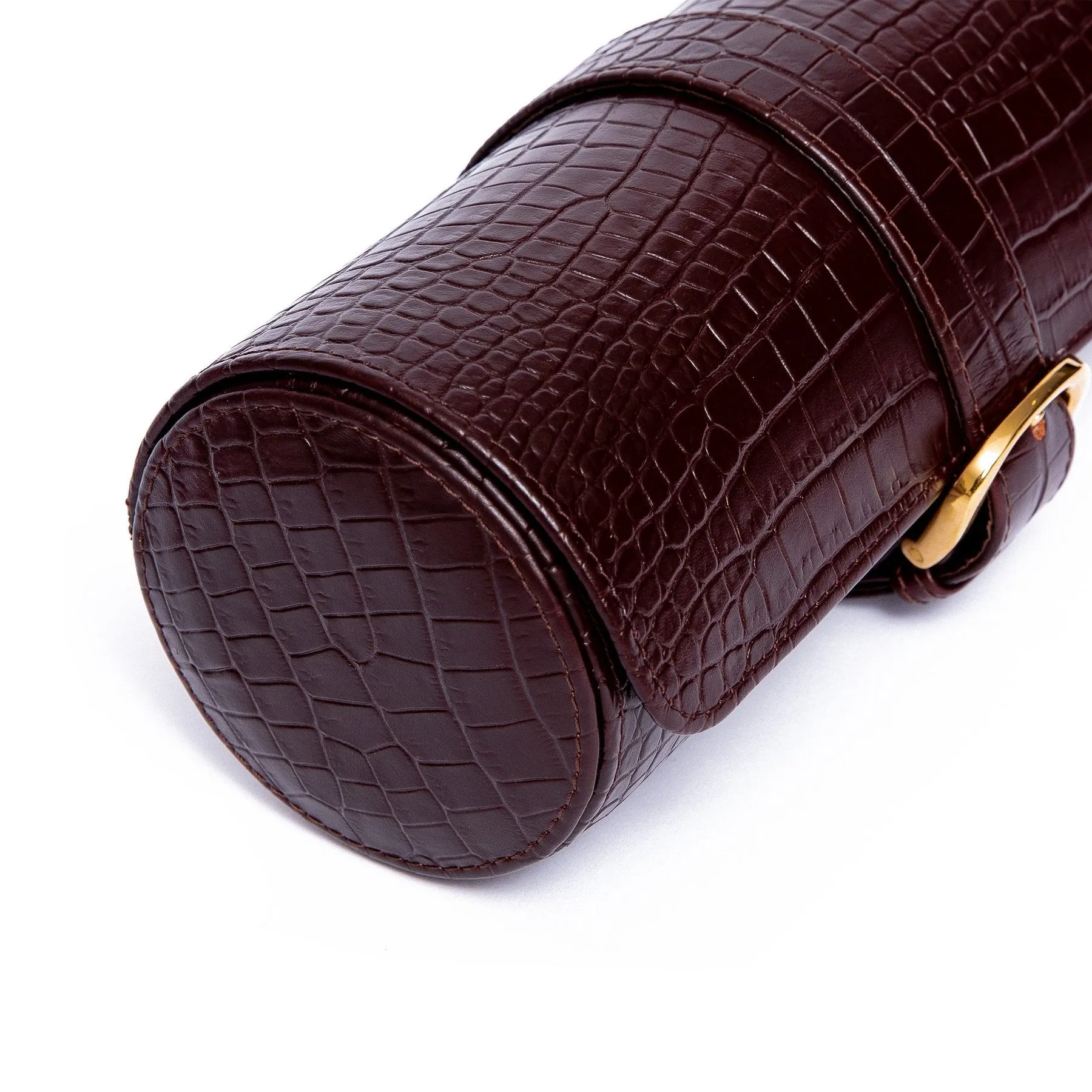 Rapport - Brompton Triple Watch Roll in Brown Croco | D165