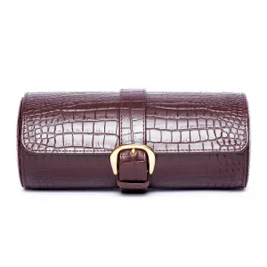 Rapport - Brompton Triple Watch Roll in Brown Croco | D165