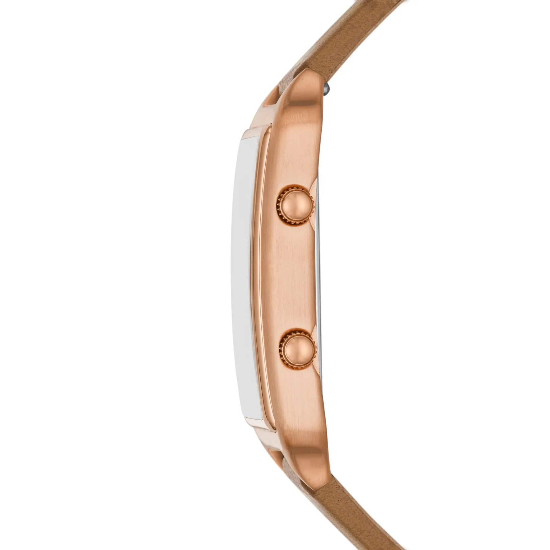Raquel Dual Time Brown Sugar Eco Leather Watch