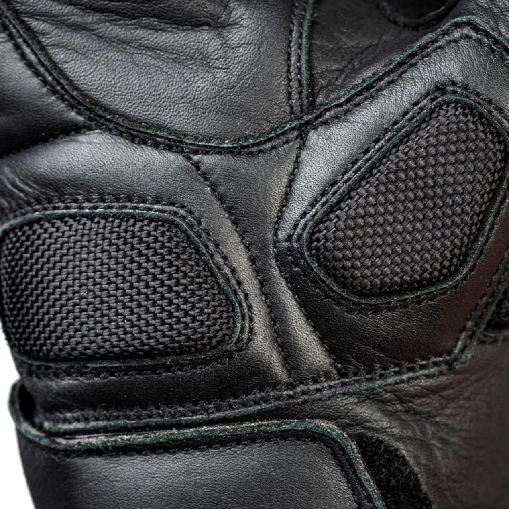 Raven Carbon Racer Red Motorcycle Leather Gloves