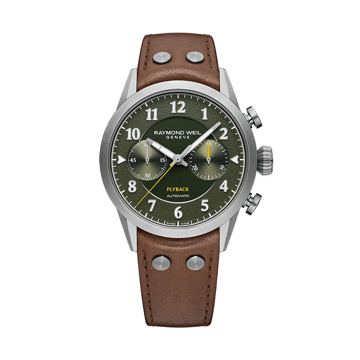 Raymond Weil Freelancer Limited Edition Men's Pilot Flyback Chronograph Watch 42mm