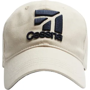Red Canoe Cessna 3D Logo Ball Cap Stone