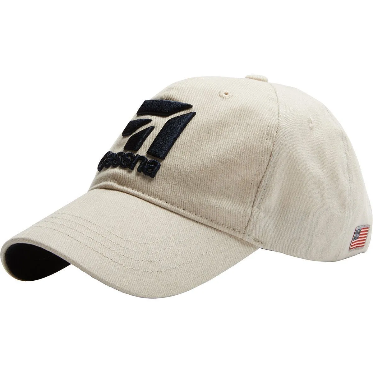 Red Canoe Cessna 3D Logo Ball Cap Stone
