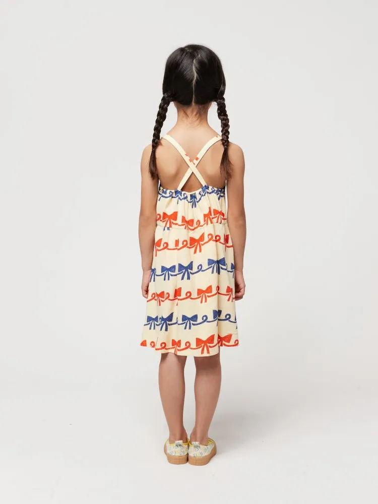 Ribbon Bow Woven Dress by Bobo Choses