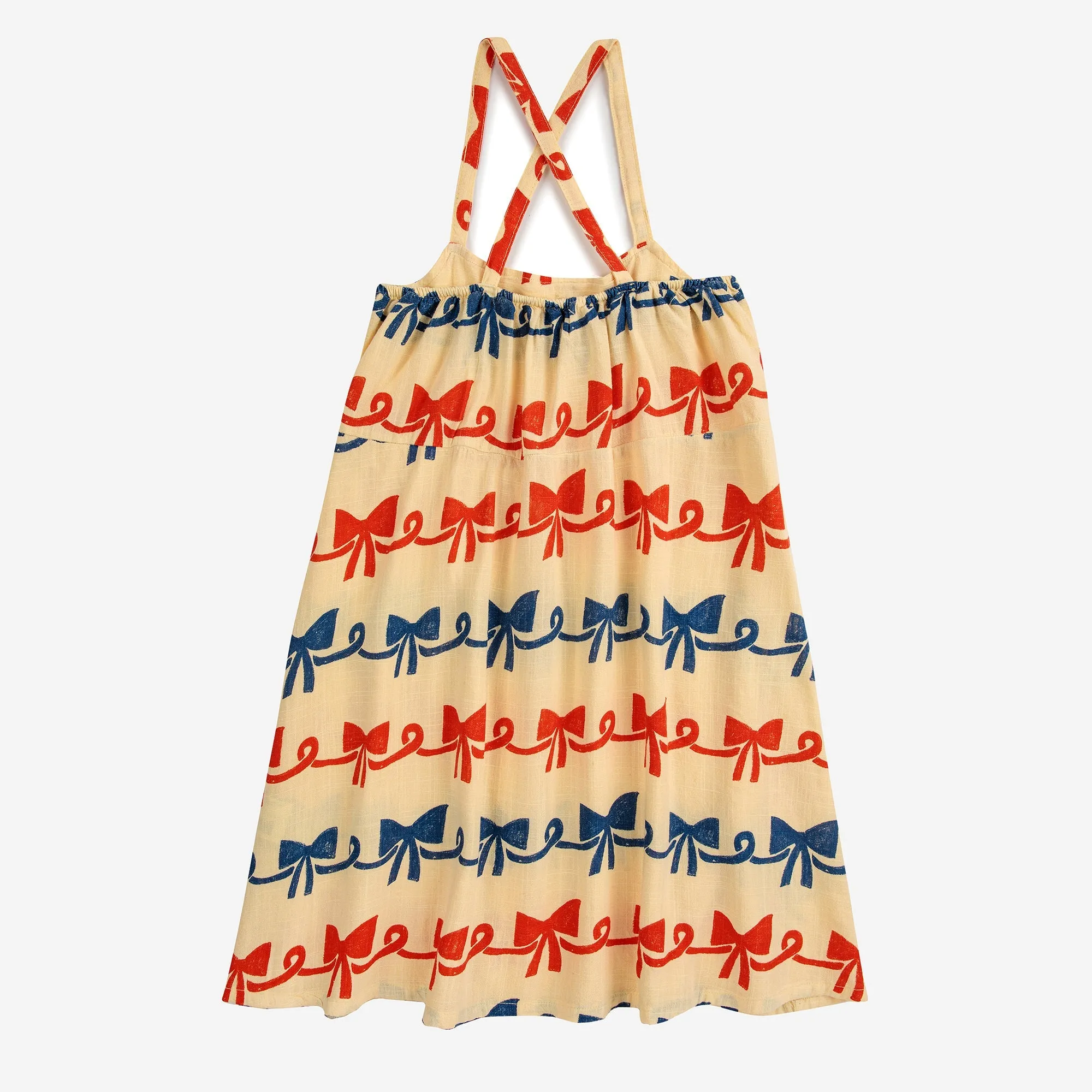 Ribbon Bow Woven Dress by Bobo Choses