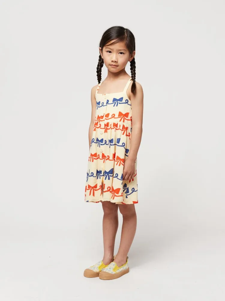 Ribbon Bow Woven Dress by Bobo Choses