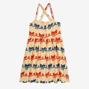 Ribbon Bow Woven Dress by Bobo Choses