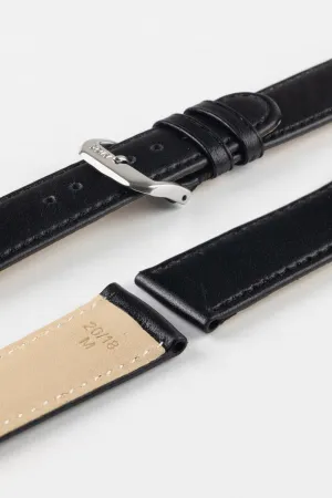 RIOS1931 ARIZONA Genuine Saddle Leather Watch Strap in BLACK