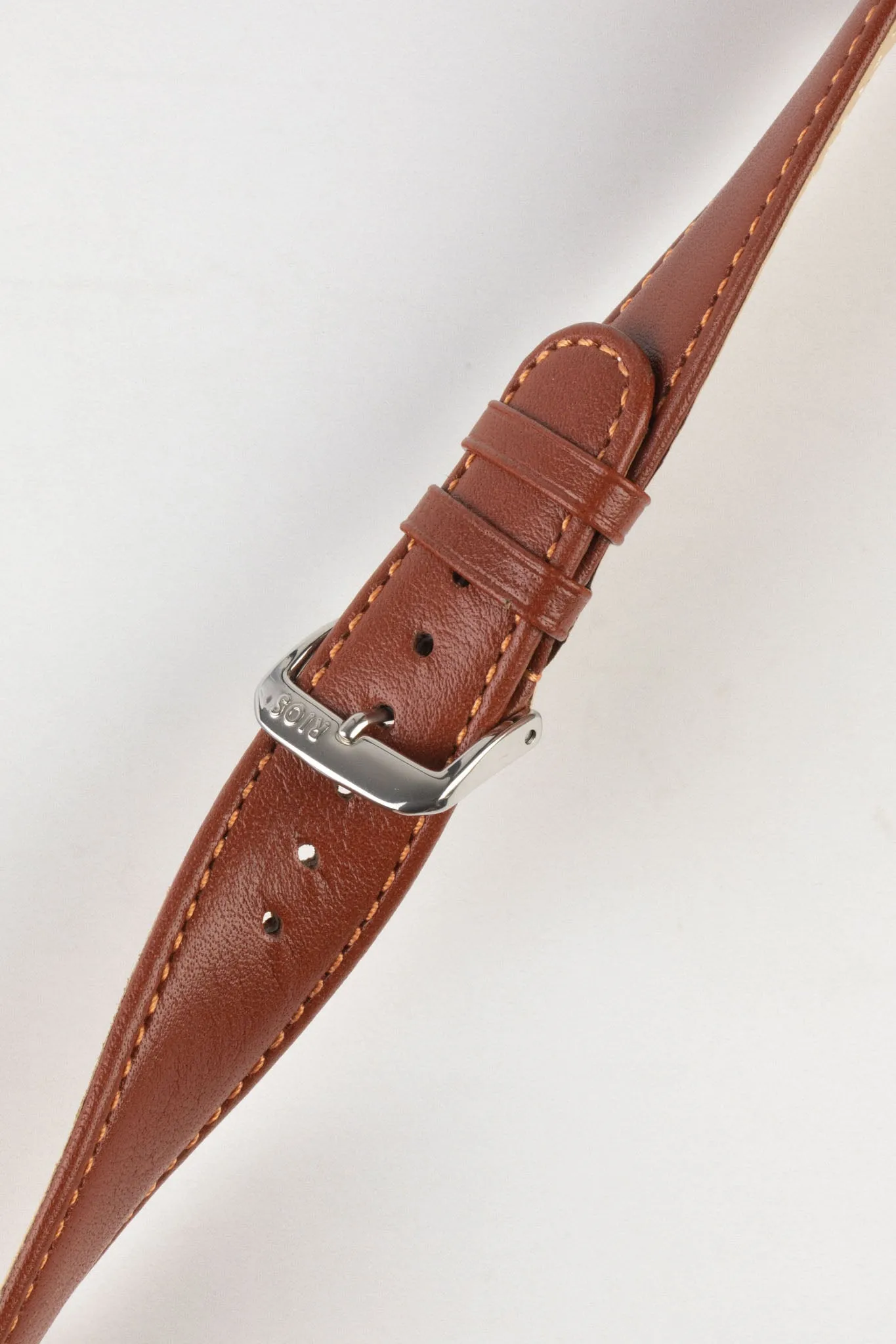 RIOS1931 ARIZONA Genuine Saddle Leather Watch Strap in COGNAC