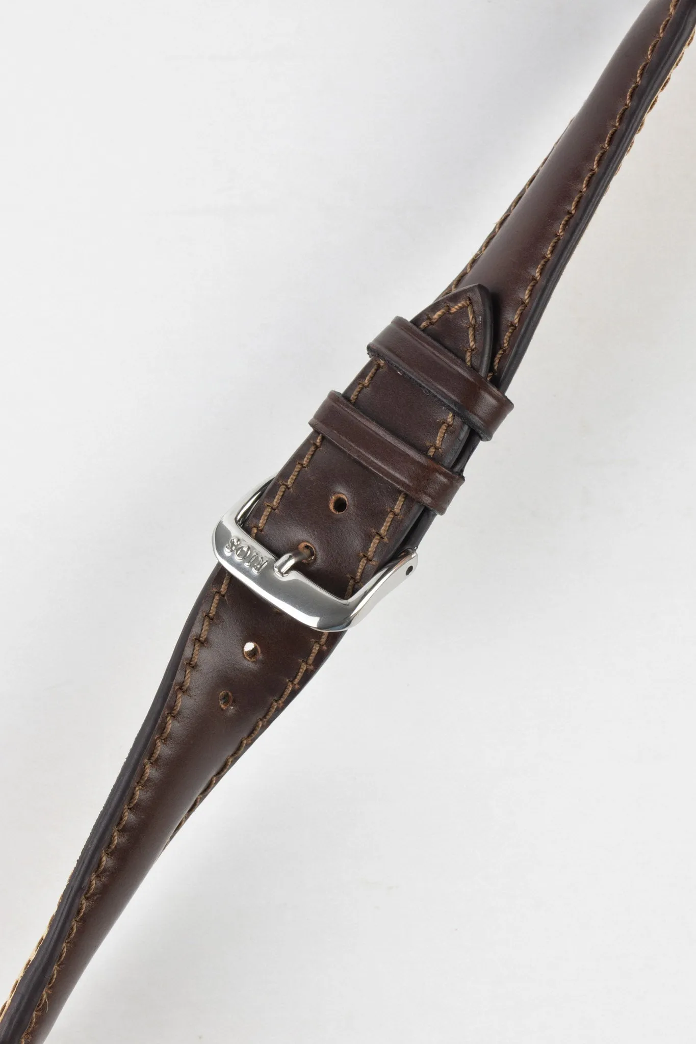 RIOS1931 CHICAGO Shell Cordovan Leather Watch Strap in MOCHA