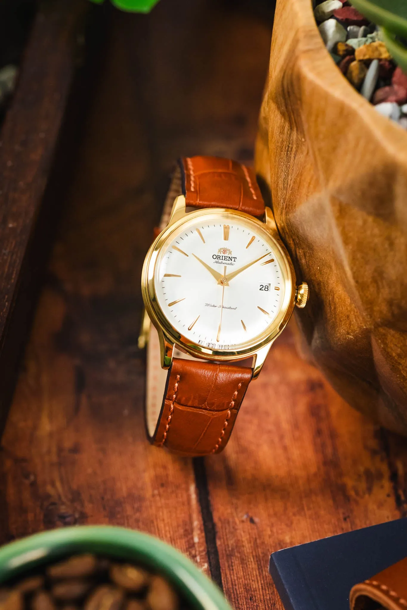 RIOS1931 LOUISIANA Alligator-Embossed Leather Watch Strap in COGNAC
