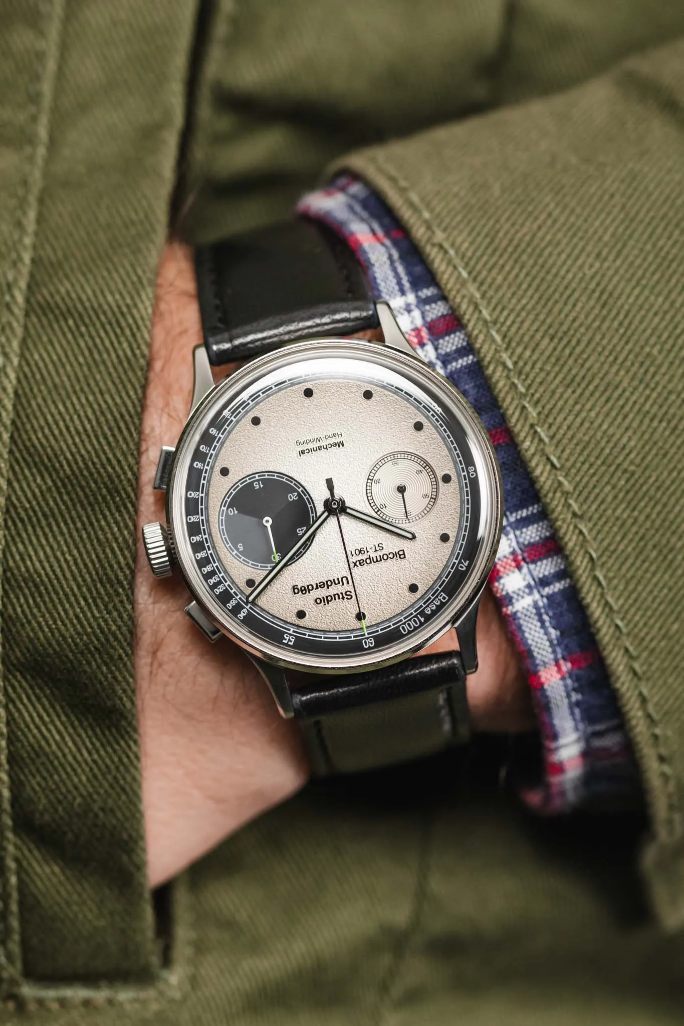 RIOS1931 MERINO Watch Strap in BLACK