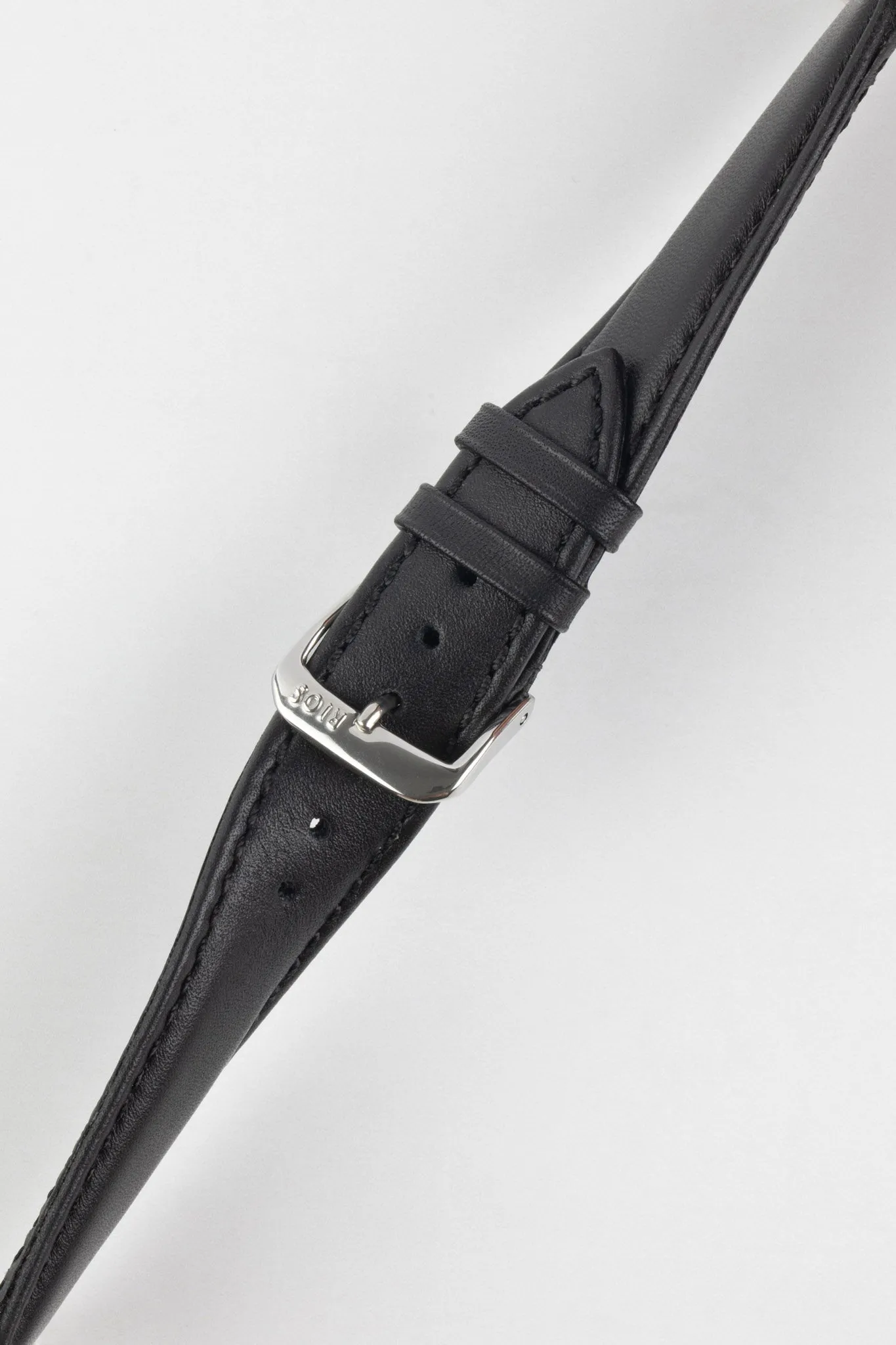RIOS1931 OFF SHORE Hydrophobic Leather Watch Strap in BLACK