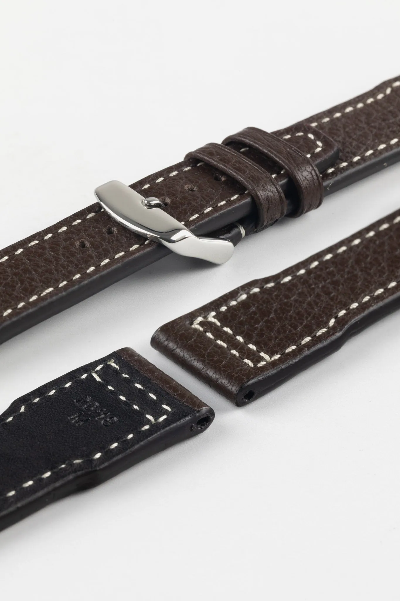 RIOS1931 TYPHOON Genuine Buffalo Leather Watch Strap in Mocha